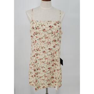 Lulus XL Always a Sweetheart White Floral Print Mini Dress New